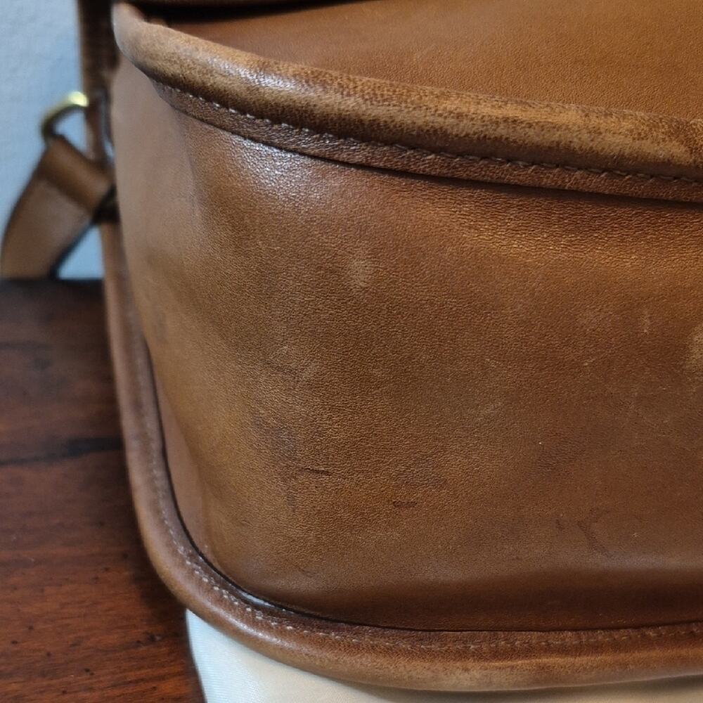 Coach City Bag Tan Leather Shoulder Crossbody Bag and Wallet Set Checkbook 9790 - Picture 9 of 16